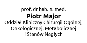 prof. dr hab. n. med. Piotr Major